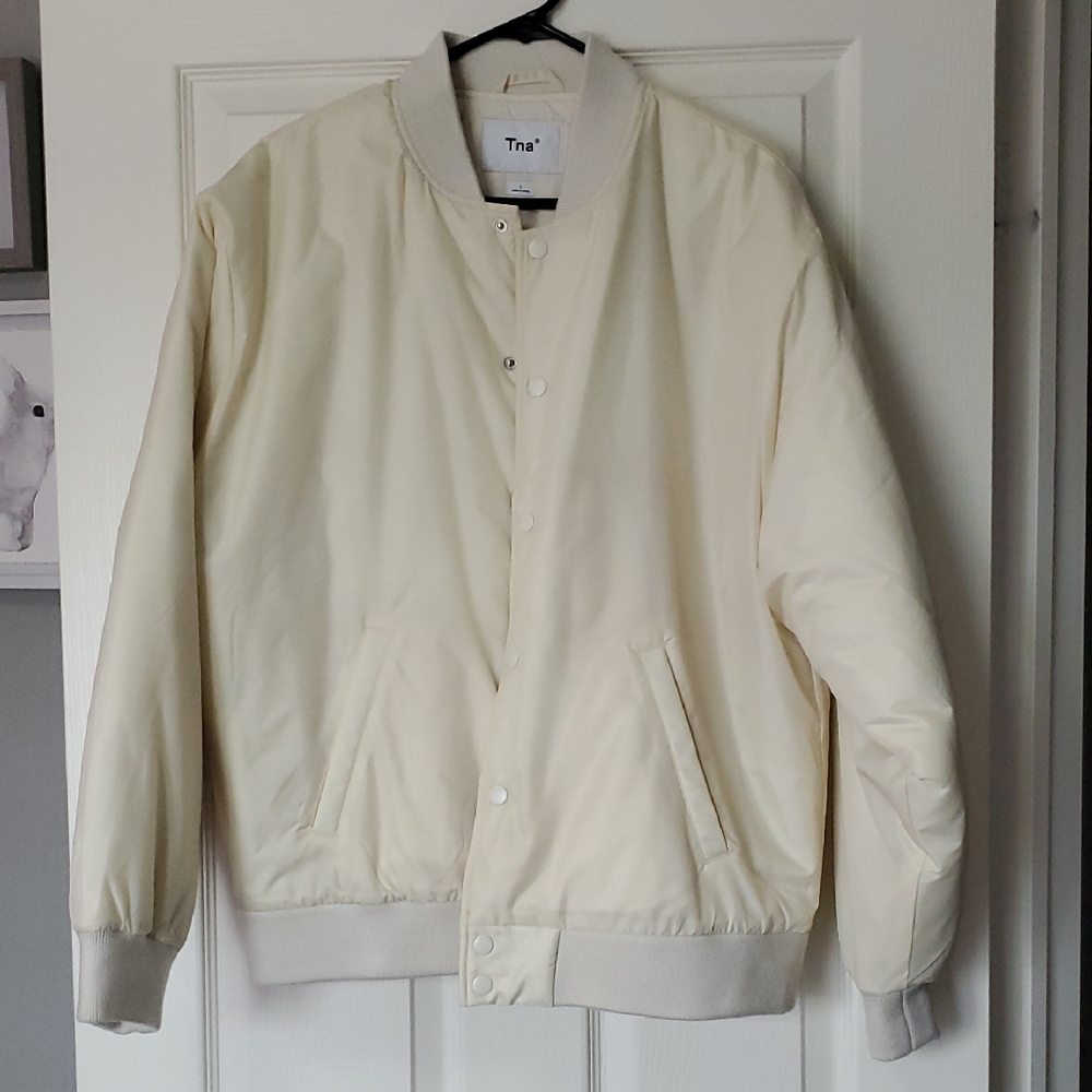 TNA Off-White Bomber Jacket for Women